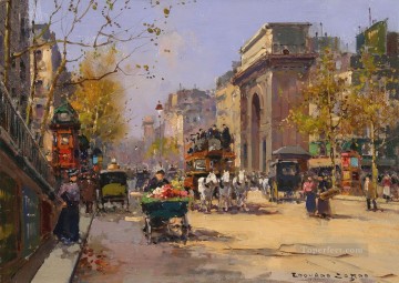 パリ Painting - EC サンマルタン 春のパリジャン
